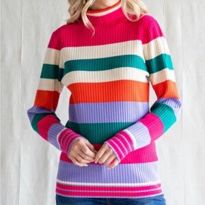 JODIFL Multicolor Striped Sweater